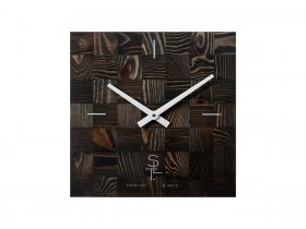 Часы настенные SLT 5195 CHESS BLACK WOOD в Евсино - evsino.mebel-nsk.ru | фото