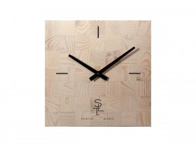 Часы настенные SLT 5196 CHESS WHITE WOOD в Евсино - evsino.mebel-nsk.ru | фото