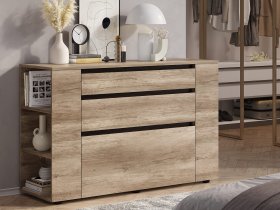 Комод КМ-06 Энигма (венге/дуб каньон) в Евсино - evsino.mebel-nsk.ru | фото