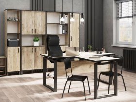 Комплект Гермес лофт (дуб крафт серый) в Евсино - evsino.mebel-nsk.ru | фото