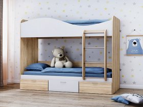 Кровать детская двухъярусная Кр-5 в Евсино - evsino.mebel-nsk.ru | фото