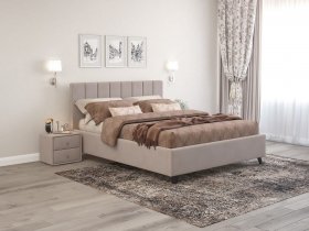 Кровать двуспальная 1,2м с под.мех. Оливия в Евсино - evsino.mebel-nsk.ru | фото