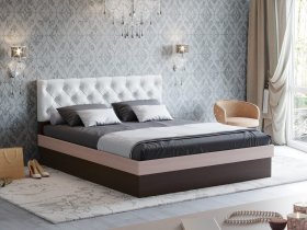 Кровать двуспальная 1,4 м Луара-3 в Евсино - evsino.mebel-nsk.ru | фото