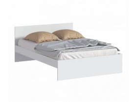 Кровать двуспальная 1,4м Бруклин СБ-3353 (белый) в Евсино - evsino.mebel-nsk.ru | фото