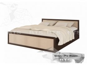Кровать двуспальная 1,4м Модерн (BTS) в Евсино - evsino.mebel-nsk.ru | фото