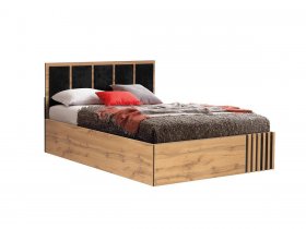 Кровать двуспальная с подъем. мех. 1,6 м Либерти 51.20 в Евсино - evsino.mebel-nsk.ru | фото