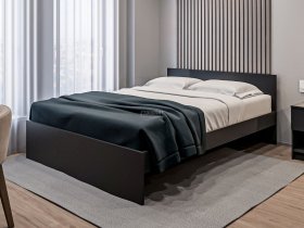 Кровать двуспальная 1,6м Бруклин СБ-3354 (диамант серый) в Евсино - evsino.mebel-nsk.ru | фото