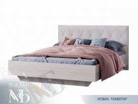 Кровать двуспальная 1,6м Кимберли КР-13 в Евсино - evsino.mebel-nsk.ru | фото