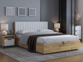Кровать двуспальная 1,6м Юлия в Евсино - evsino.mebel-nsk.ru | фото