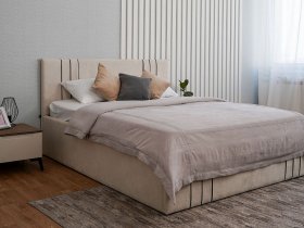 Кровать двуспальная 1,8м с подъем. мех. Леванте в Евсино - evsino.mebel-nsk.ru | фото