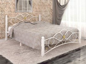Кровать двуспальная Гарда-3 на металлокаркасе 1,4 м в Евсино - evsino.mebel-nsk.ru | фото