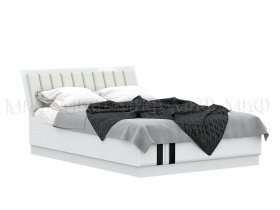 Кровать двуспальная с орт.осн. 1,6м Магнолия в Евсино - evsino.mebel-nsk.ru | фото
