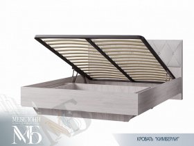 Кровать двуспальная с подъем. мех. 1,6 м  Кимберли КР-13 в Евсино - evsino.mebel-nsk.ru | фото