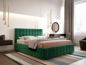 Кровать мягкая 1,4 Вена стандарт, вар.1 в Евсино - evsino.mebel-nsk.ru | фото
