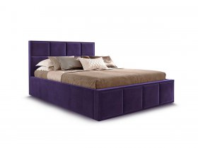 Кровать мягкая 1,6 Октавия стандарт, вар.3 в Евсино - evsino.mebel-nsk.ru | фото
