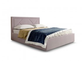 Кровать мягкая 1,6 Сиеста стандарт, вар.1 в Евсино - evsino.mebel-nsk.ru | фото