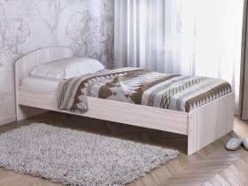 Кровать односпальная 80 с низкой спинкой (ясень шимо светлый) в Евсино - evsino.mebel-nsk.ru | фото