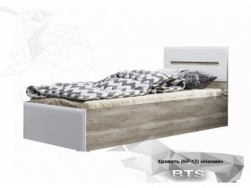 Кровать односпальная Наоми КР-12 в Евсино - evsino.mebel-nsk.ru | фото