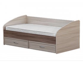 Кровать односпальная с ящиками 0,9 м-1 в Евсино - evsino.mebel-nsk.ru | фото