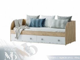 Кровать с ящиками Тренд КР-01 в Евсино - evsino.mebel-nsk.ru | фото
