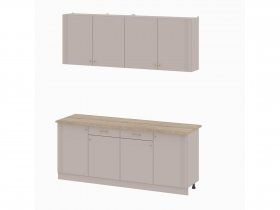 Кухонный гарнитур 2,0м Одетта (меланж/дуб сонома) в Евсино - evsino.mebel-nsk.ru | фото