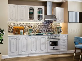 Кухонный гарнитур Лиза-2 (белый) в Евсино - evsino.mebel-nsk.ru | фото