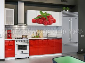 Кухонный гарнитур Малина в Евсино - evsino.mebel-nsk.ru | фото