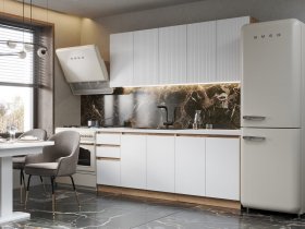 Кухонный гарнитур Ника 2,0 м (белый) в Евсино - evsino.mebel-nsk.ru | фото