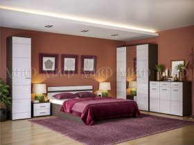 Модульная спальня Нэнси в Евсино - evsino.mebel-nsk.ru | фото