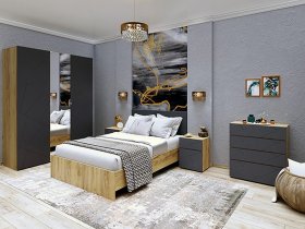Модульная спальня Шерлок в Евсино - evsino.mebel-nsk.ru | фото
