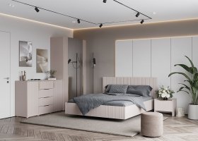 Модульная спальня «Тефия» (тефия/софт сантьяго) в Евсино - evsino.mebel-nsk.ru | фото