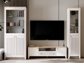 Модульная стенка Валенсия в Евсино - evsino.mebel-nsk.ru | фото