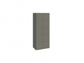 Шкаф для одежды с 2 дверями Наоми (джут/фон серый) СМ-208.07.03 в Евсино - evsino.mebel-nsk.ru | фото
