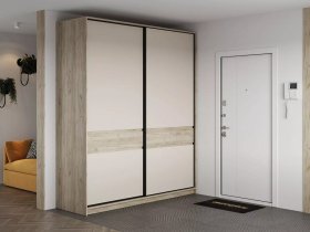 Шкаф-купе Бостон ШК-005 (2.0 м) (дуб крафт серый/кашемир) в Евсино - evsino.mebel-nsk.ru | фото