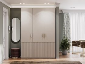 Шкаф трехстворчатый Эккервуд (Нью) (меланж) в Евсино - evsino.mebel-nsk.ru | фото