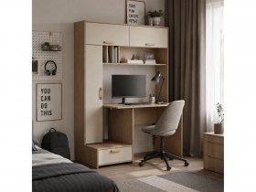 Стол письменный Лайт 03.243  (плэйн/сатин) в Евсино - evsino.mebel-nsk.ru | фото