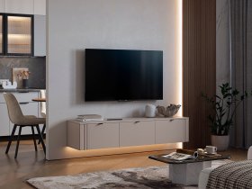 Тумба 2 Рич (кашемир/фрапучино матовый/черный) в Евсино - evsino.mebel-nsk.ru | фото